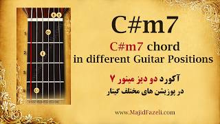 chord in different guitar positions - C#m7