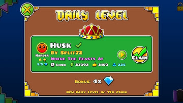 #1516 Husk (by Split72) [Geometry Dash]