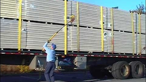 Hectoroll Strap Handler / Thrower  for Flatbed Truckers by Gedney