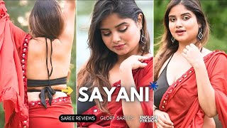 Curvy Bong Sayani Saree Lover Generic Brand Tryon 2025 Indoor Fashion Review 4Kenglish Ver