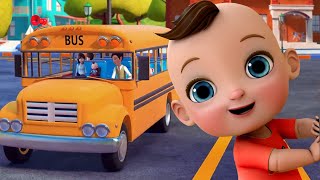 Wheels On The Bus Goes Round and Round  Kids Songs and Nursery Rhymes  @BabaSharo ​