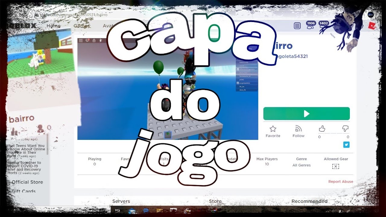 COMO COLOCAR PLANO DE FUNDO NO ROBLOX PELO COMPUTADOR