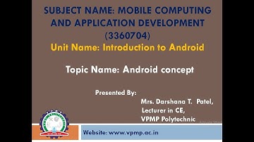 Android concept|MCAD|3360704|Mrs. Darshana T. Patel
