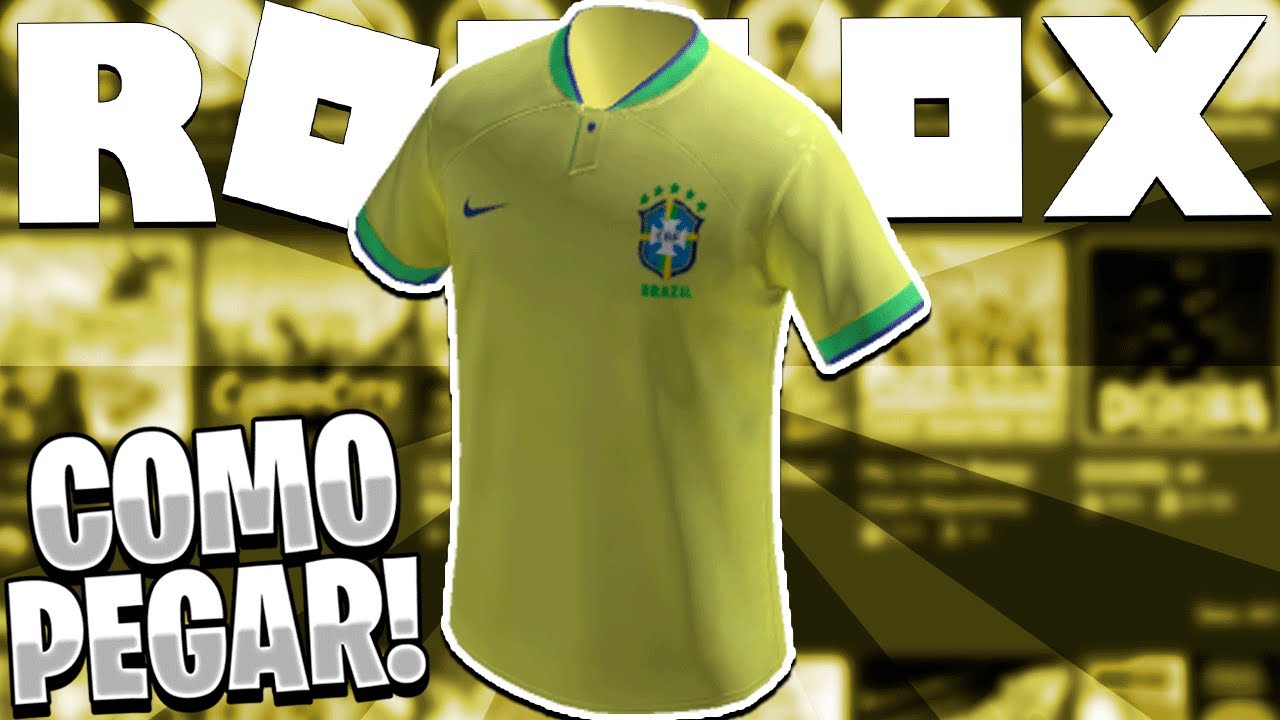 ITENS GRÁTIS DO BRASIL NO ROBLOX, Blusa do Brasil + Ideia de roupa para  usar na copa no roblox 🇧🇷 