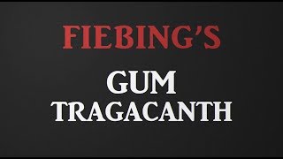 Vídeo: Goma tragacantos Fiebing's 32oz (946 ml)