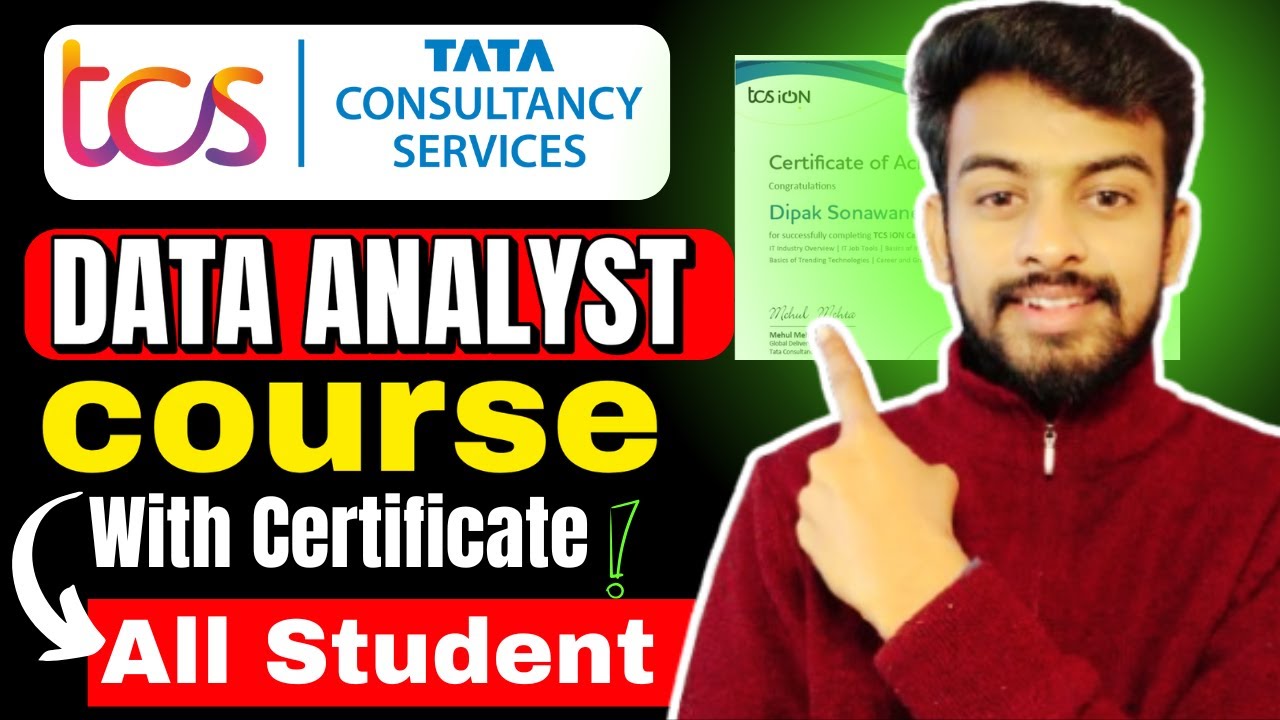 TCS Launched New Free Data Analyst Course | Free TCS Certification ...