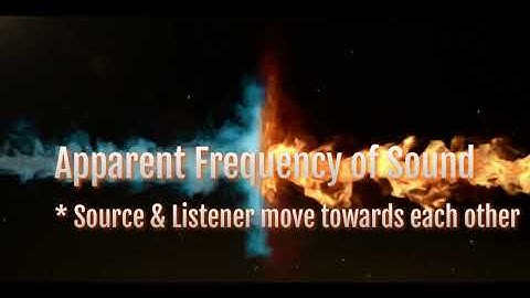 Doppler Effect ‖ Source & Listener move towards each other ‖  Apparent frequency of sound