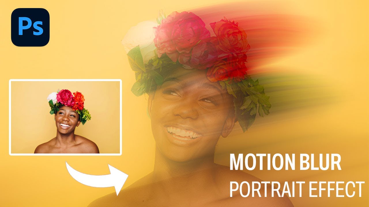 Create Motion Blur Portrait Effect in Photoshop Tutorial, - YouTube
