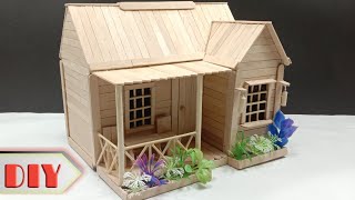 Cara membuat miniatur rumah dari stik es krim