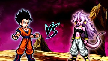Son Gohan Adult DBFZ (New) VS Android 21 DBFZ in Jump Force Mugen