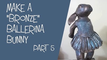 Make a Ballerina Bunny with Papre Mache Clay, Part 5