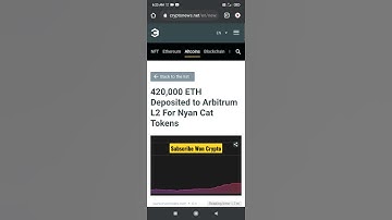 420,000 ETH Deposited to Arbitrum L2 For Nyan Cat Tokens #Shorts #Youtubeshorts #ETHshorts
