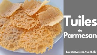 RECETTE de TUILES de PARMESAN (Tous en cuisine avec Seb)