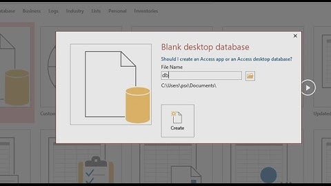 TUTORIAL - Cara mudah membuat database dan tabel di MS. Access 2016