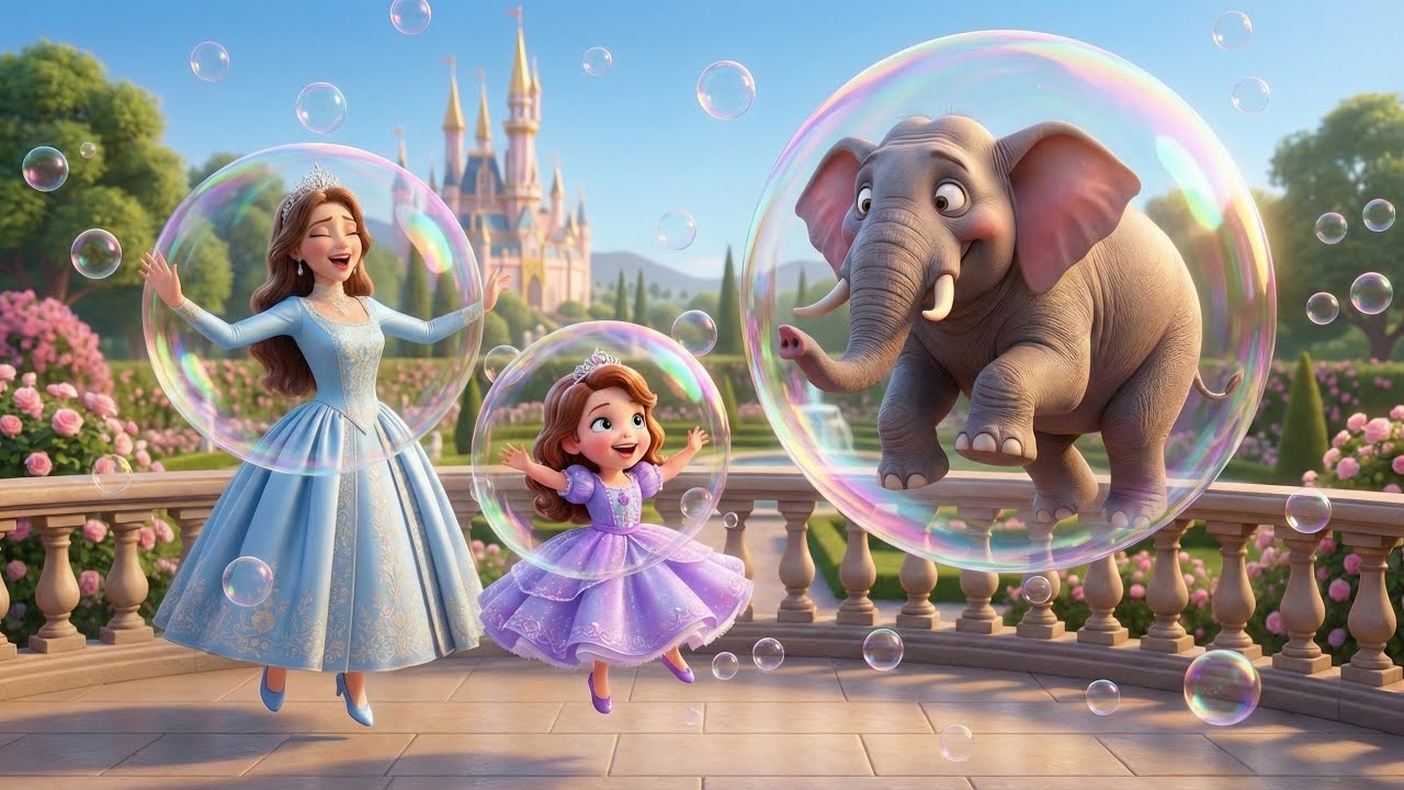 Princess Rina, Princess Lily & Bongo’s Giggle-Day Adventure 🫧😂 | Funny Kids Story Animation