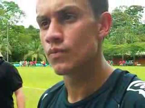 J. Miguel Cubero en la concentración de la Selección Nacional de Costa Rica heredia rays