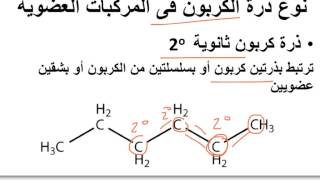 نوع ذرة الكربون في المركب العضوي