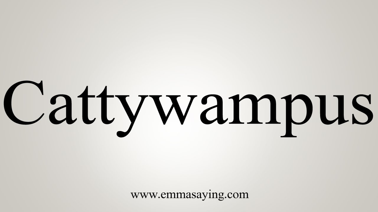 How To Say Cattywampus YouTube how-to-say-cattywampus-youtube