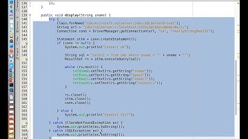 Java Sql server - using swing and jdbc with ArrayList - P2