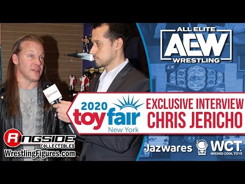 Le Champion CHRIS JERICHO - AEW Ringside Collectibles Interview NY Toy Fair 2020! Wrestling Figures