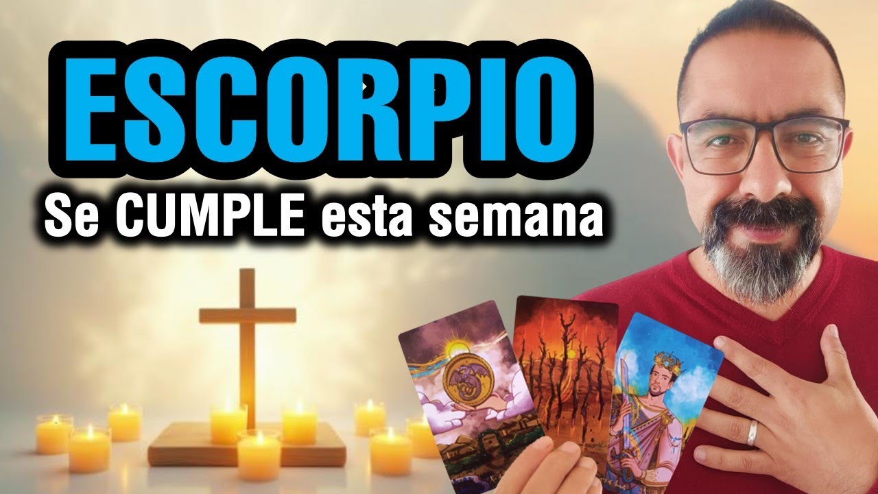Escorpio ♏️ MILAGRO inminente🙏🌈 Premio del CIELO 🔮 TAROT hoy - YouTube