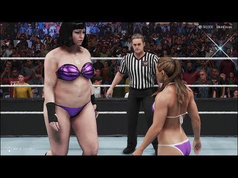 Ronda Rousey vs. Giantess - WWE 2K19 - Bikini Girl Fights 💜
