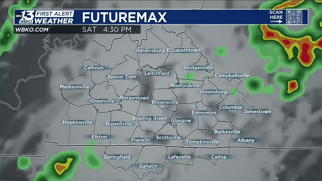 Scattered Storms Over The Weekend - YouTube