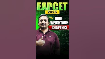 EAPCET 2025 HIGH WEIGHTAGE CHAPTERS MATHS #eapcet #maths #kiransir