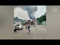 Zwischenfall mit Explosionen auf Autobahn A2 - Zwei Verstorbene gefunden