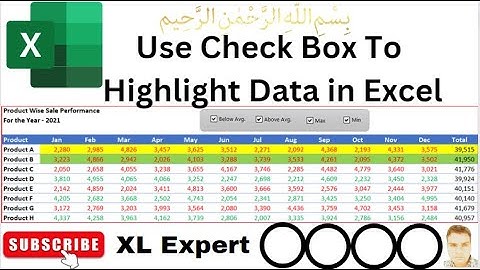 With a single button click, use a check box to highlight important Excel data?