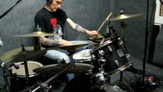 Seth of Severe Torture recording drums for Infected Flesh.wmv