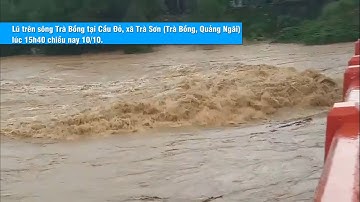 Tình hình lũ trên các sông trong tỉnh Quảng Ngãi ngày 10/10 | PTQ