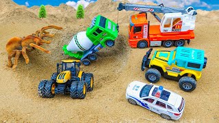 Play With Toys Cars Saves Construction Vehicles Monster From Underground Collection Of Toy Cars