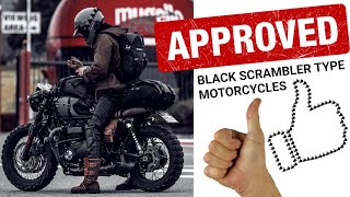 SCRAMBLER MOTORCYCLES / metalworks /Black Color Concept /  classic bikes designs / welded products
