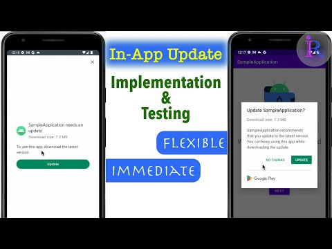 How to implement In-App Update in Android Studio | Test In-App Updates (Flexible u0026 Immediate)