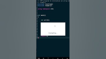 Initialize a vector in C++Initialize an array with consecutive numbers using std::iota :#shorts