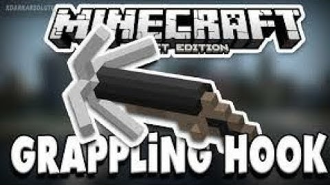HOW TO Make An Grappling Hook In Minecraft PE! (NO MODS!,NO ADDONS!)