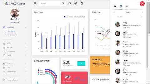 CRM Dashboard Bootstrap 5 Admin Panel with LTR Light Theme