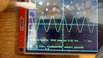STM32 O Scope Touch Decrease TimeBase