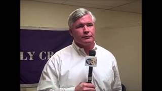 Football Coach Tom Gilmore With Charter TV3 (Holy Cross Athletics)
