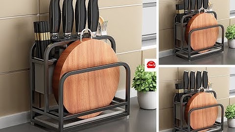 KỆ INOX ĐỂ DAO THỚT ĐŨA