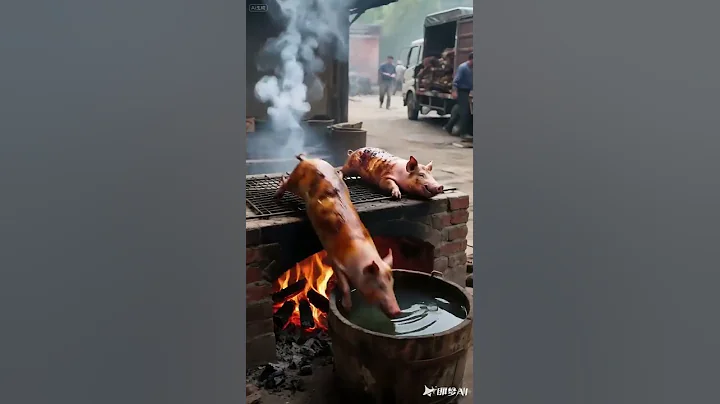 boo absurd video, original video, funny roast pig, share interesting videos