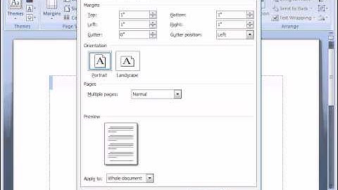 Word 2007  |  Set Margins and Paragraph Alignment