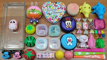 Mixing Random Things into Clear Slime #3 !!! Slimesmoothie Relaxing Satisfying Slime Videos