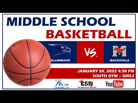 Ellinwood Middle School Girls Basketball VS Macksville