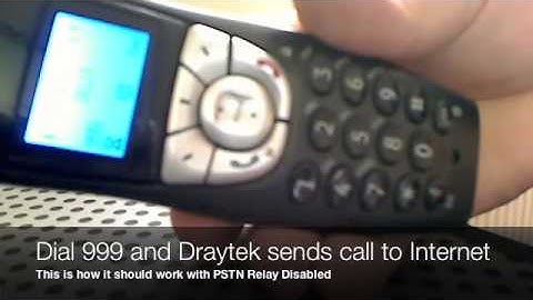 Draytek Vigor 2820vn Blocks Emergency Calls