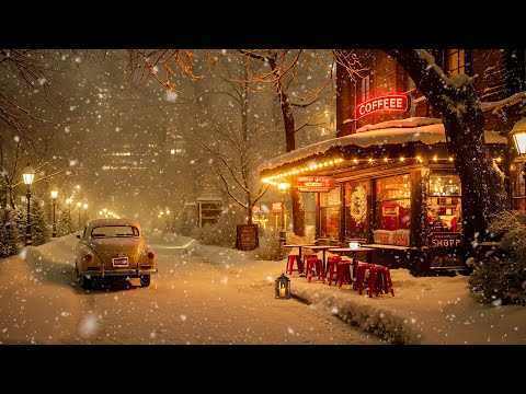 Relaxing Winter Jazz Playlist Peaceful Winter Night Coffee Shop Ambience For A Positive Mood 