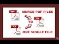 how to merge different PDF files to one single pdf file FREE in mobile & Laptop - online & Offline