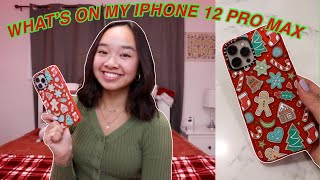 WHAT'S ON MY IPHONE 12 PRO MAX! Vlogmas Day 17 | Nicole Laeno