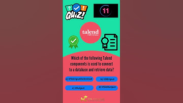 Quiz certification Talend Data intégration